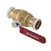 This is an image of a Geberit Mapress 54mm Ball Valve with Lever