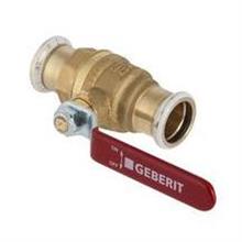 This is an image of a Geberit Mapress 42mm Ball Valve with Lever