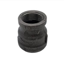 This is an image of a Black Iron 40mm x 20mm Reducing Socket.