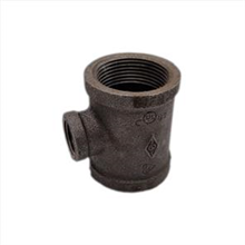 This is an image of a Black Iron 15mm x 8mm Reducing Tee.