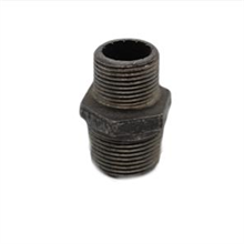 This is an image of a Black Iron 32mm x 20mm Reducing Hex Nipple.