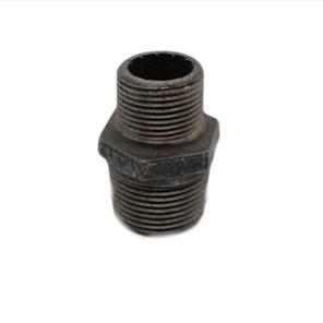 This is an image of a Black Iron 25mm x 20mm Reducing Hex Nipple.